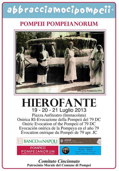 BB Eco Pompei eventi Hierofante Scavi